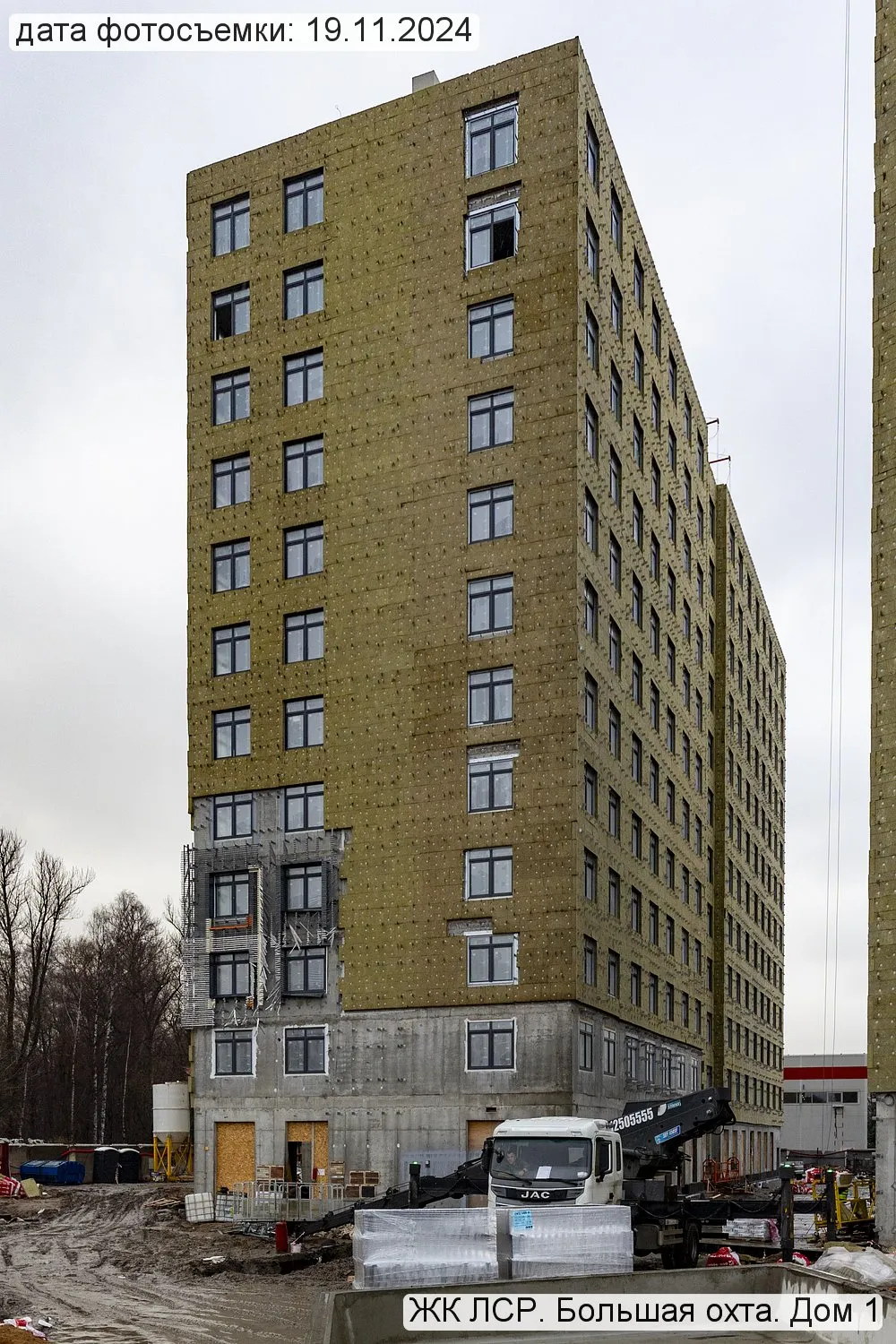 ЖК Большая Охта ход строительства