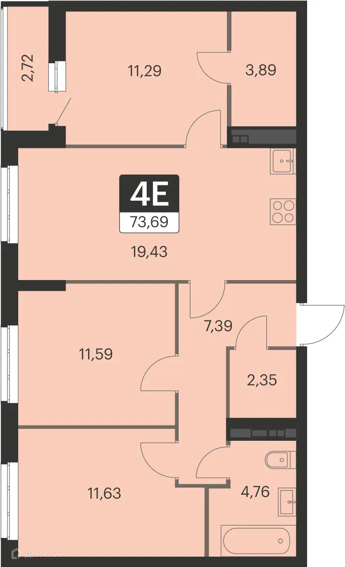 Фото квартиры в ЖК Спутник-1