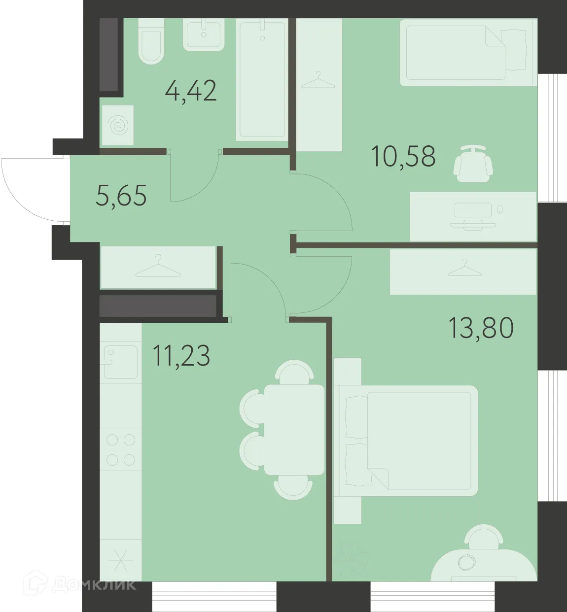 Фото квартиры в ЖК Спутник-1
