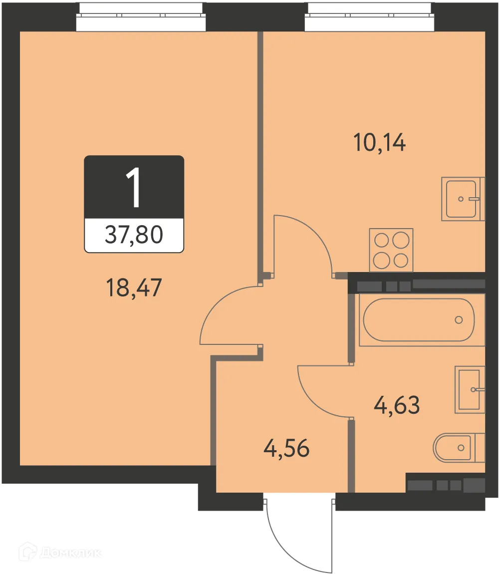 Фото квартиры в ЖК Спутник-1