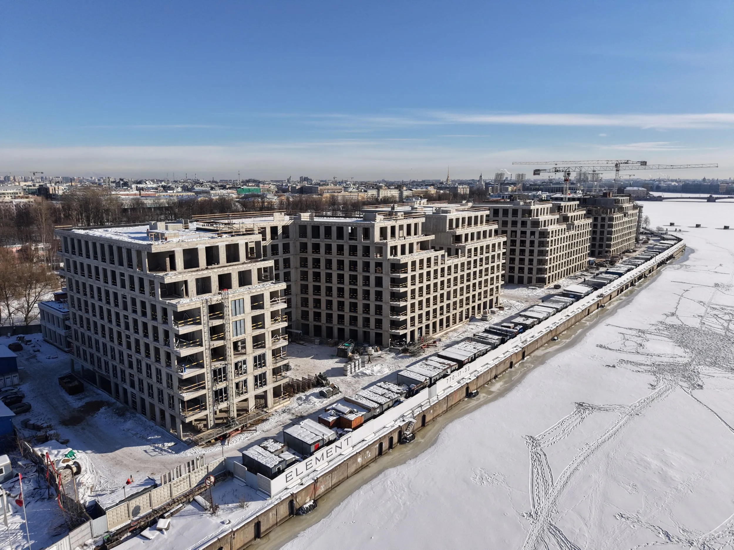 ЖК 17/33 Петровский остров ход строительства
