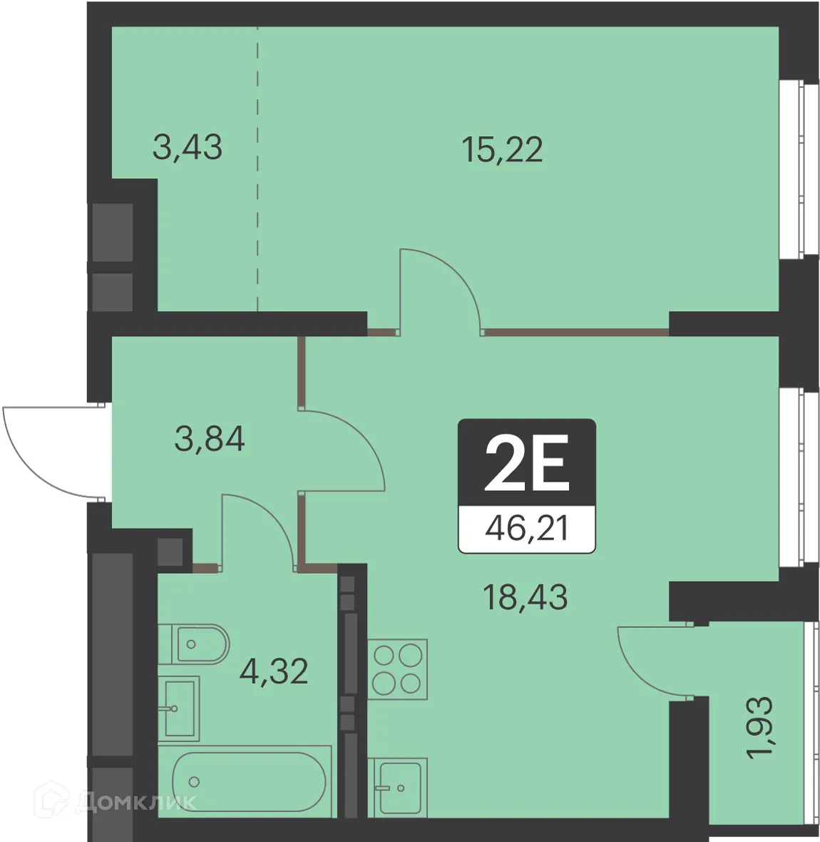 Фото квартиры в ЖК Спутник-1