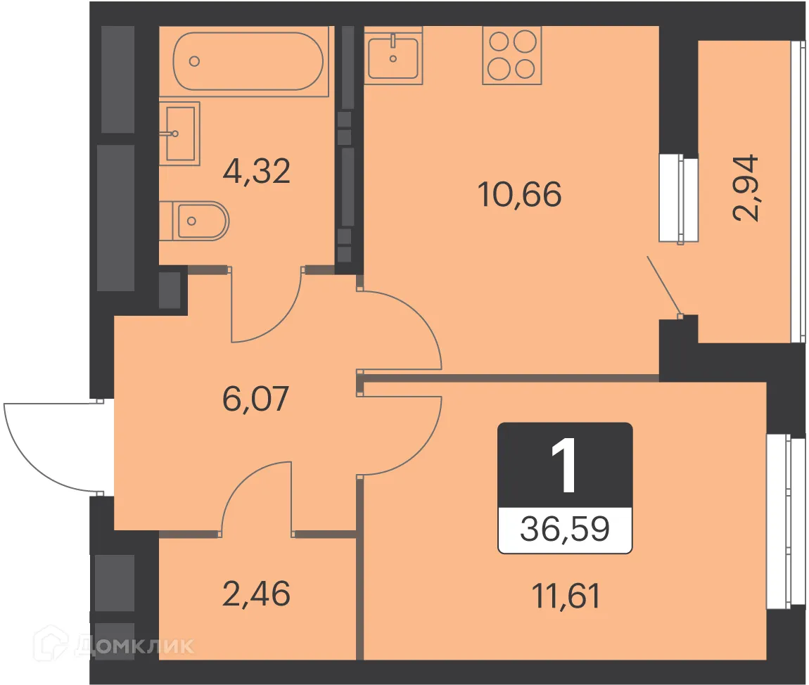 Фото квартиры в ЖК Спутник-1