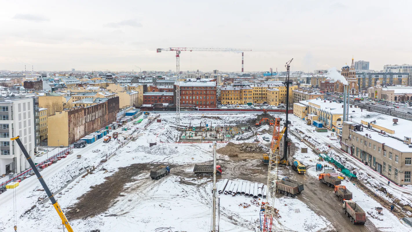ЖК Лермонтовский 54 ход строительства