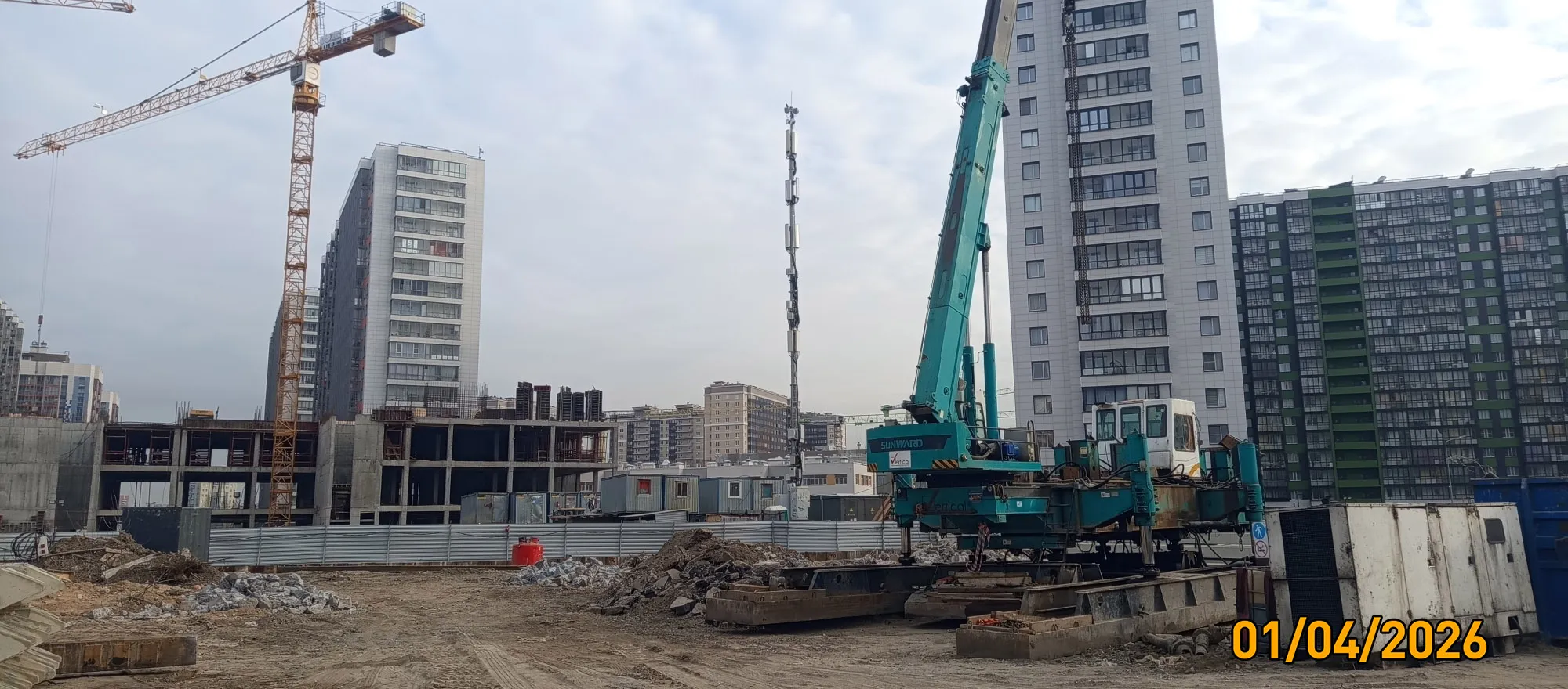 Квартал бизнес-класса М36 ход строительства