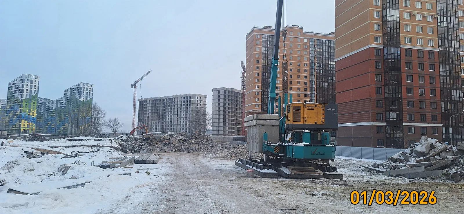 Квартал бизнес-класса М36 ход строительства