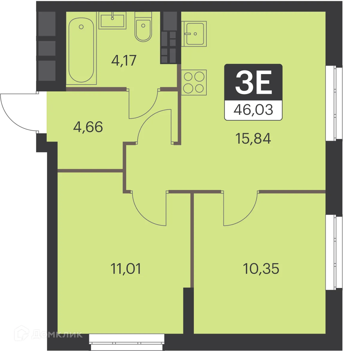 Фото квартиры в ЖК Спутник-1