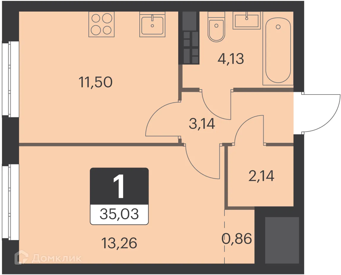 Фото квартиры в ЖК Спутник-1
