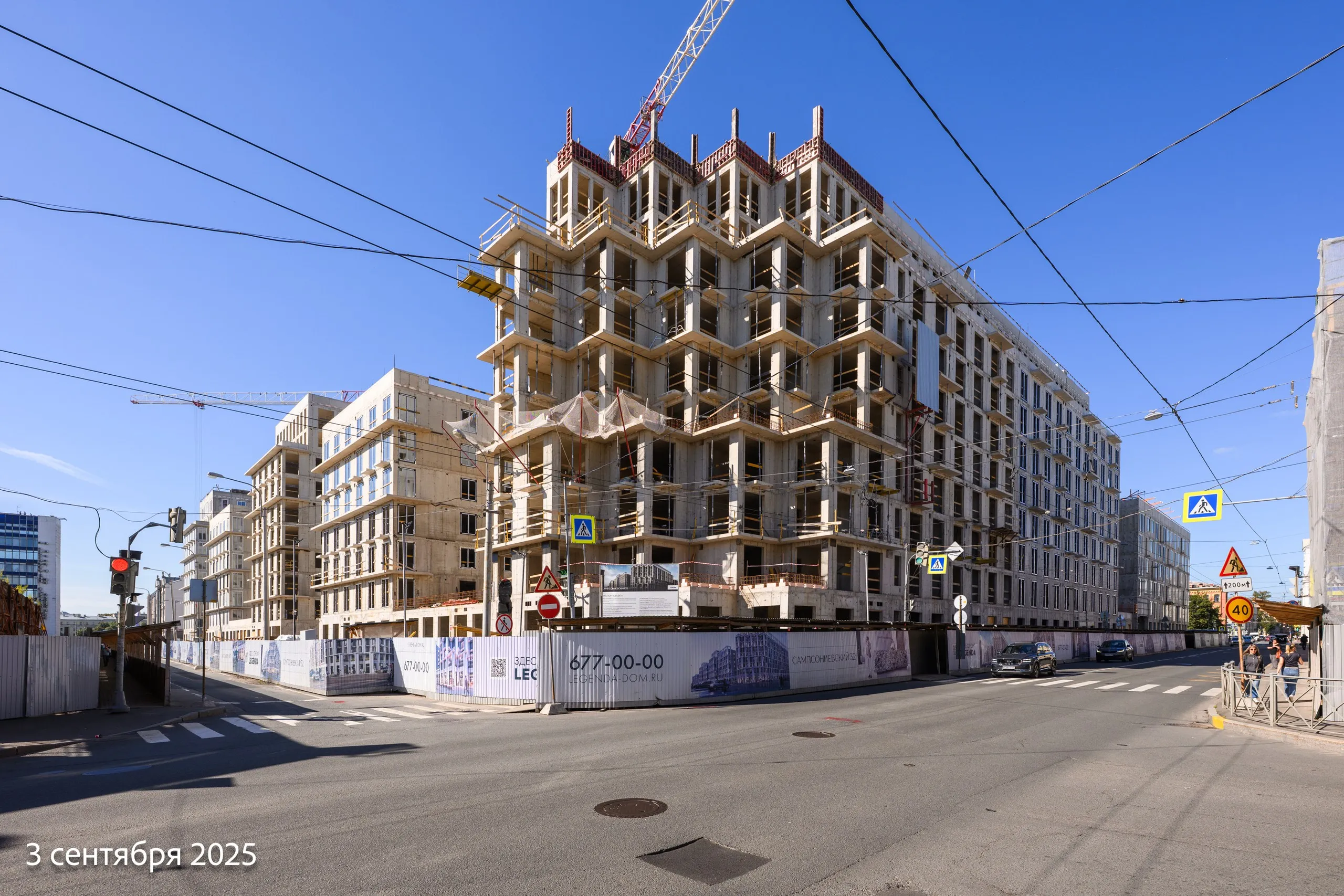 ЖК Сампсониевский 32 ход строительства