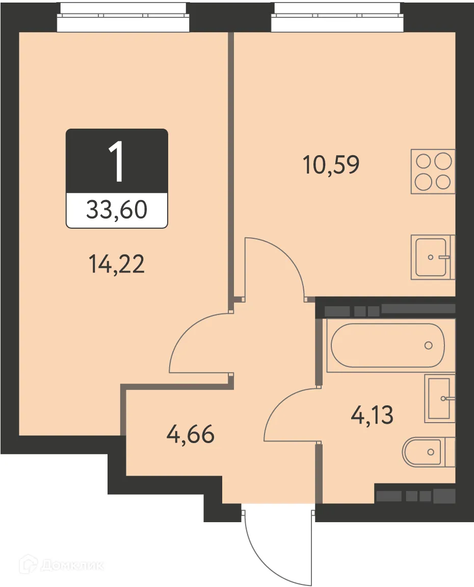 Фото квартиры в ЖК Спутник-1