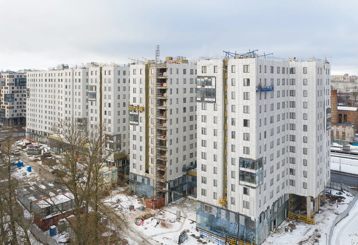 ЖК Zoom Черная Речка ход строительства