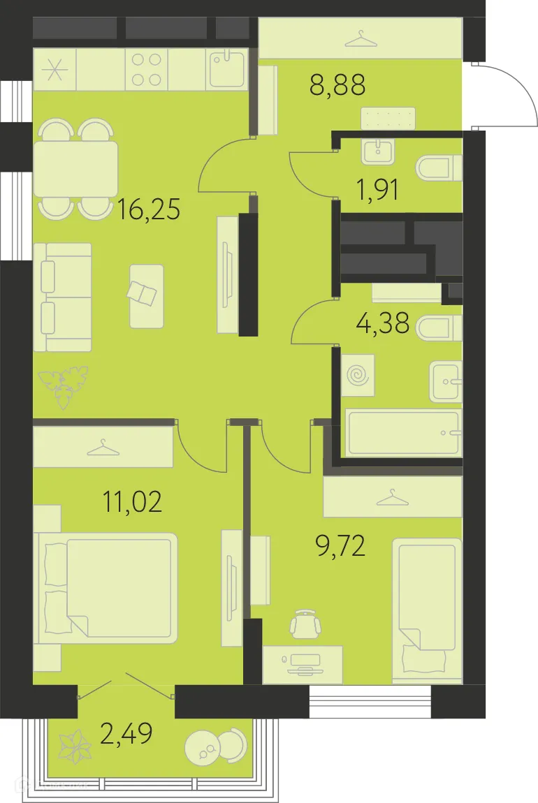 Фото квартиры в ЖК Спутник-1