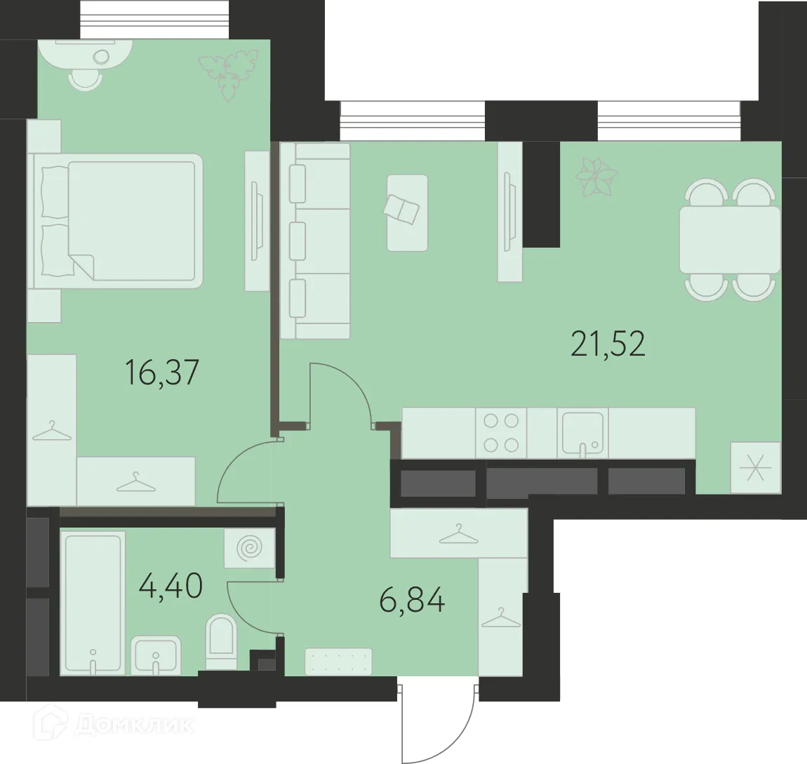 Фото квартиры в ЖК Спутник-1