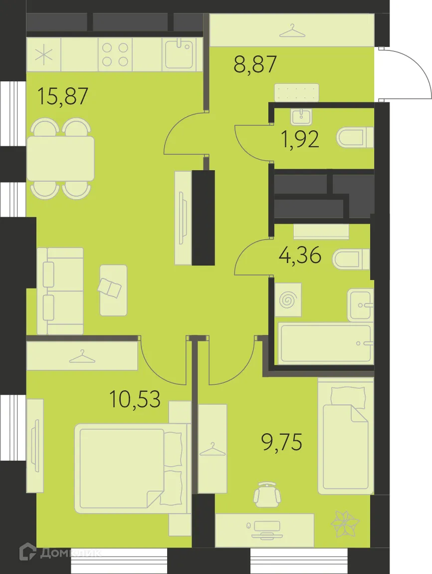 Фото квартиры в ЖК Спутник-1