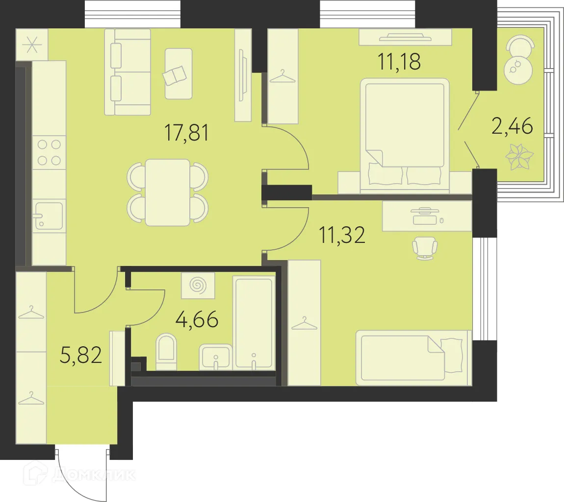 Фото квартиры в ЖК Спутник-1