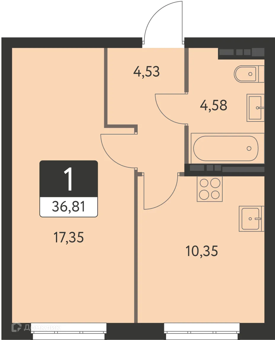 Фото квартиры в ЖК Спутник-1