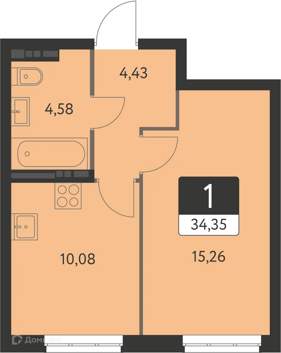 Фото квартиры в ЖК Спутник-1