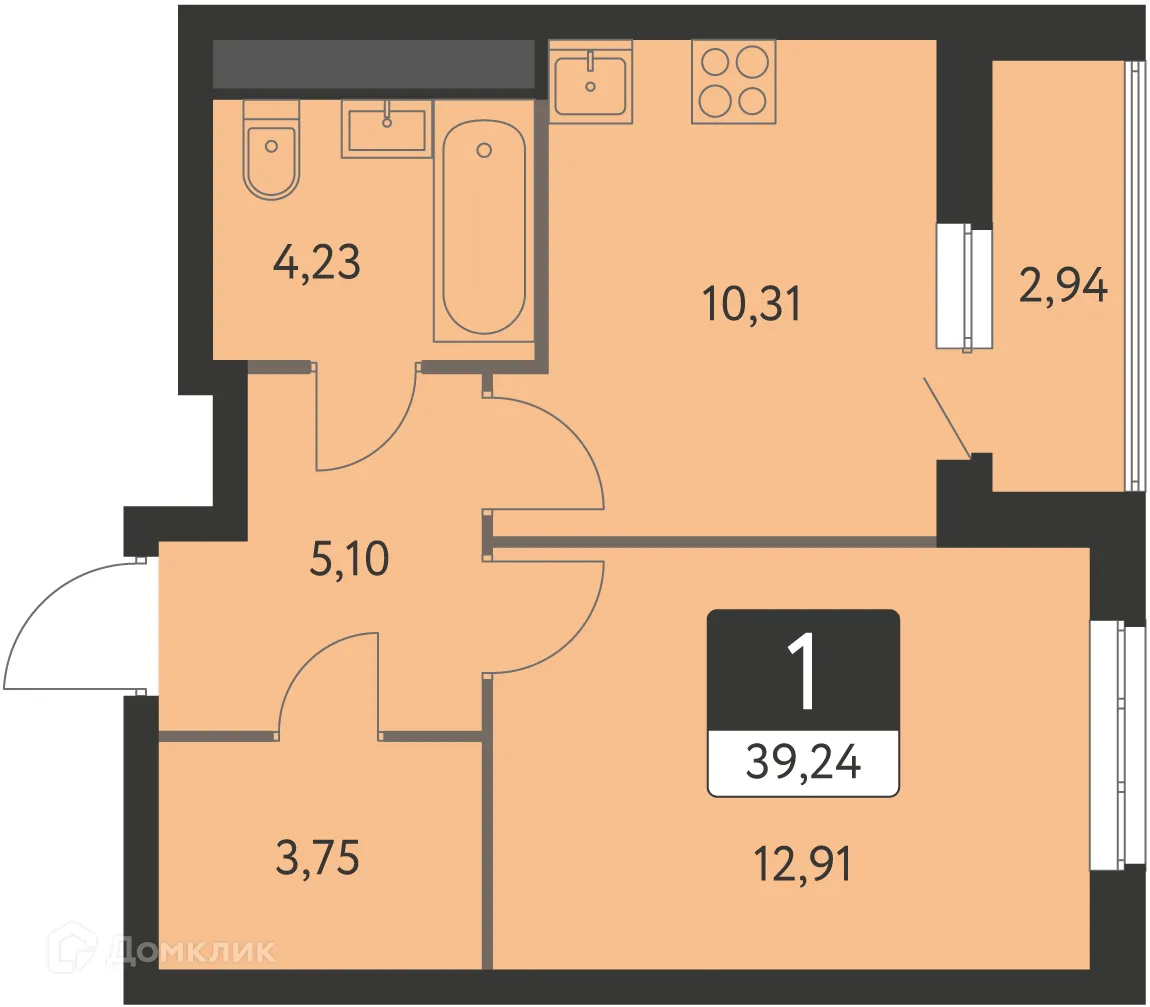 Фото квартиры в ЖК Спутник-1