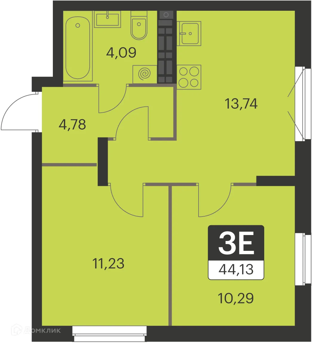 Фото квартиры в ЖК Спутник-1