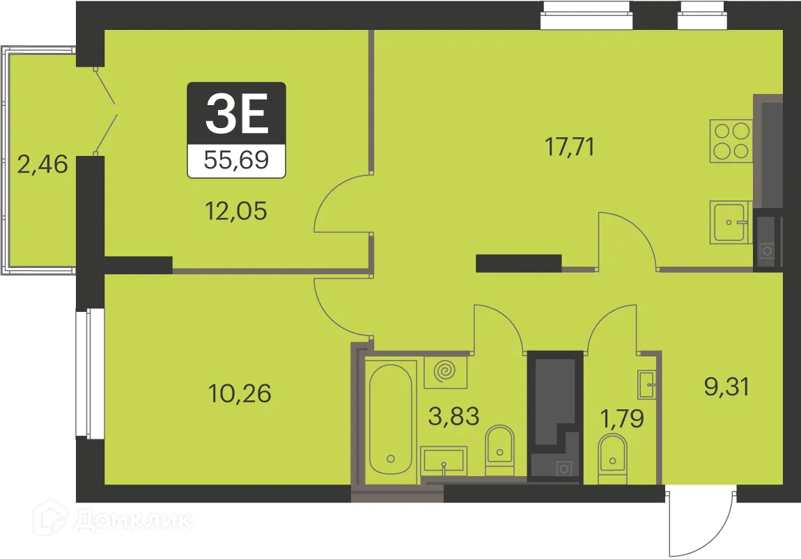 Фото квартиры в ЖК Спутник-1