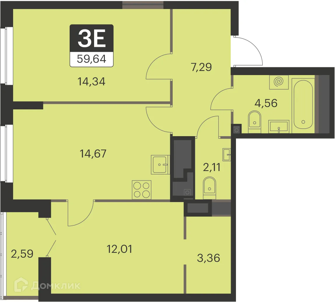 Фото квартиры в ЖК Спутник-1