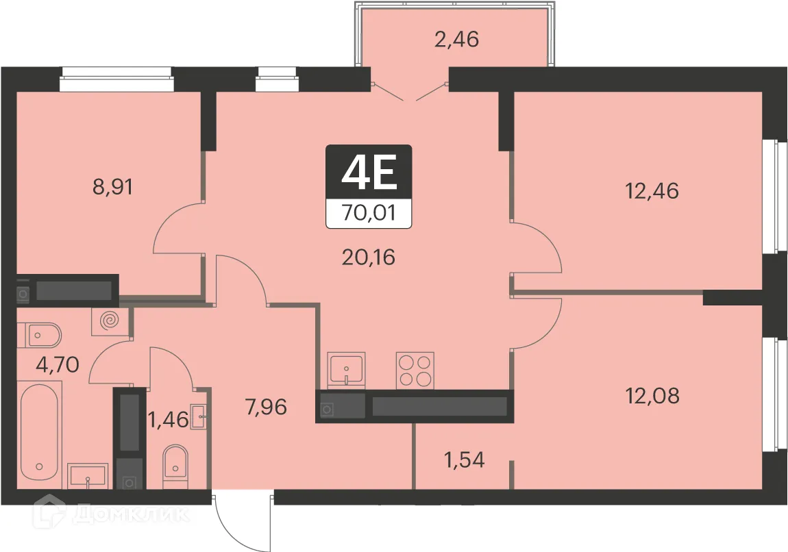 Фото квартиры в ЖК Спутник-1