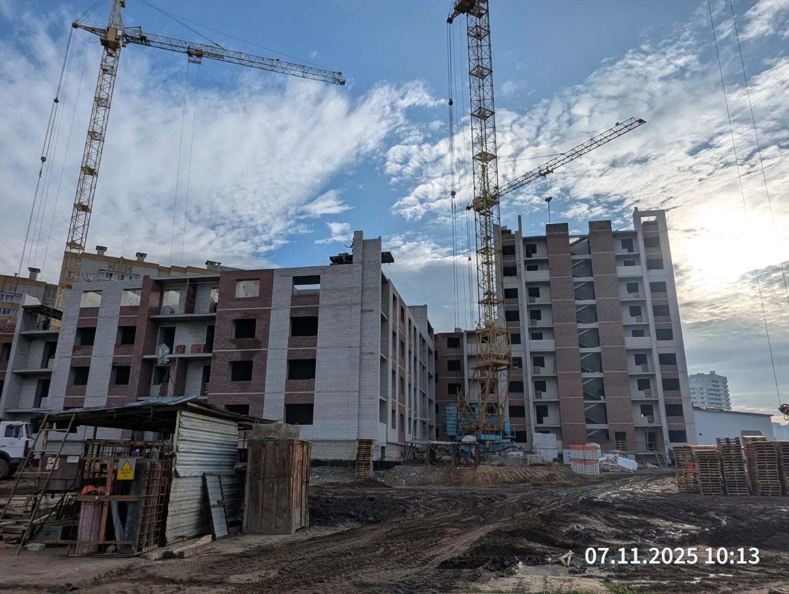 Перемена ход строительства