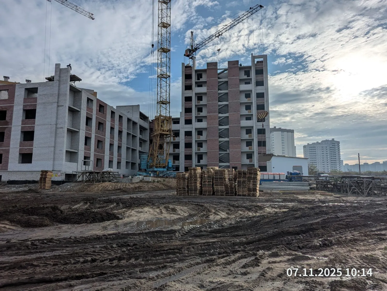 Перемена ход строительства