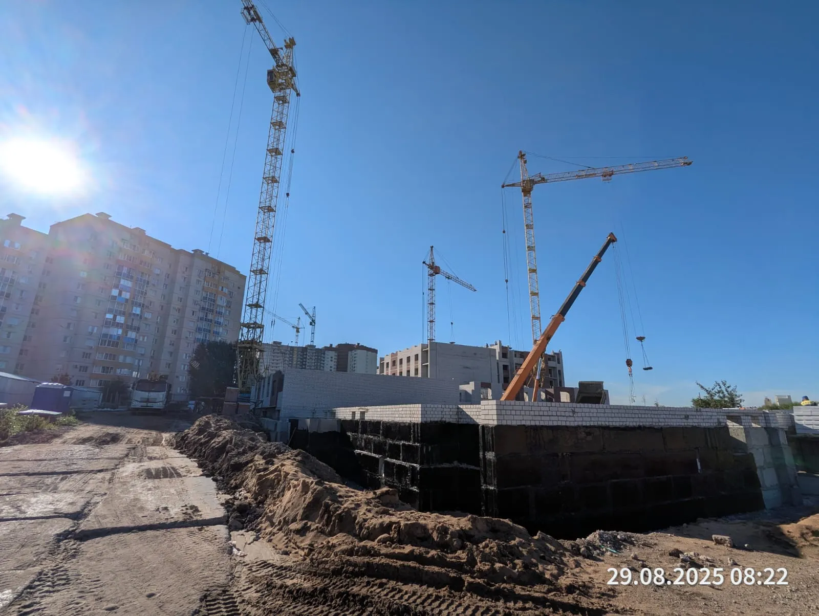 Перемена ход строительства