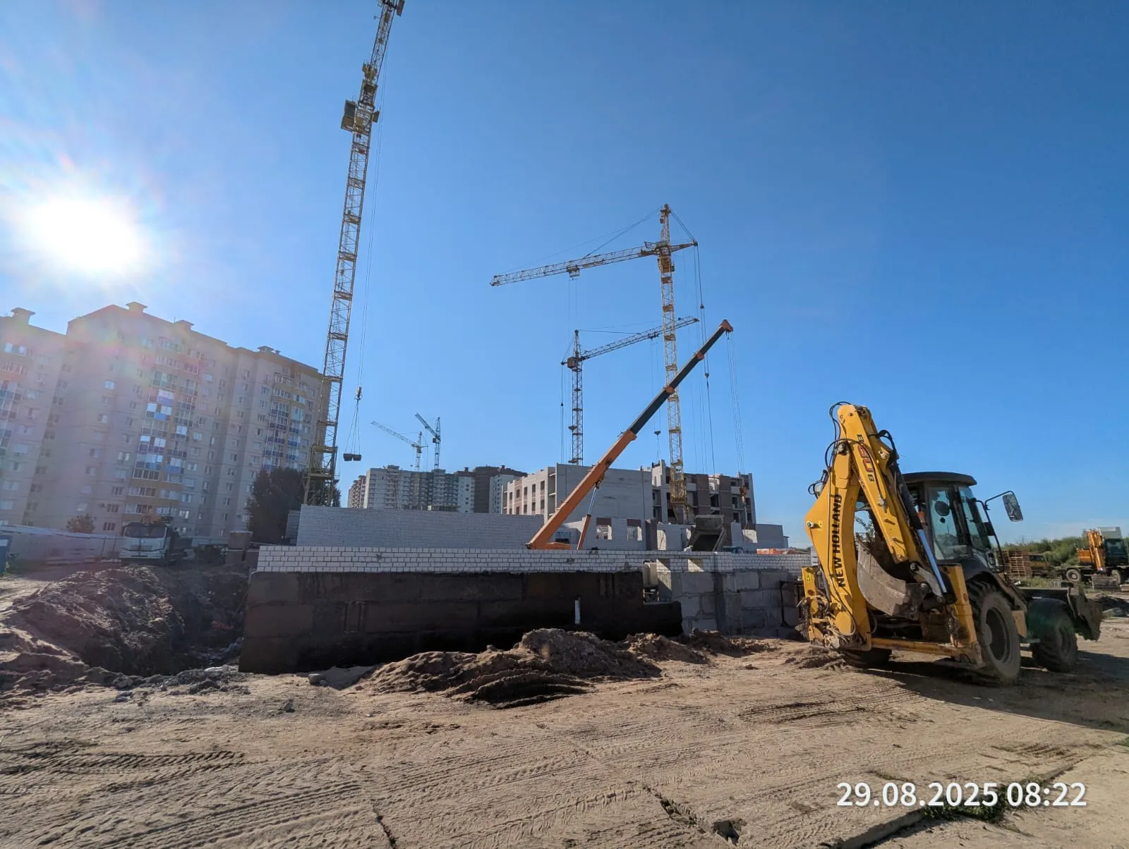 Перемена ход строительства