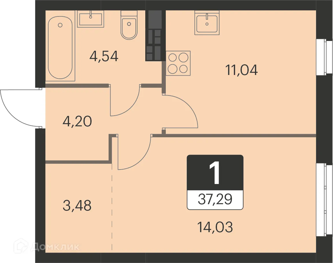 Фото квартиры в ЖК Спутник-1