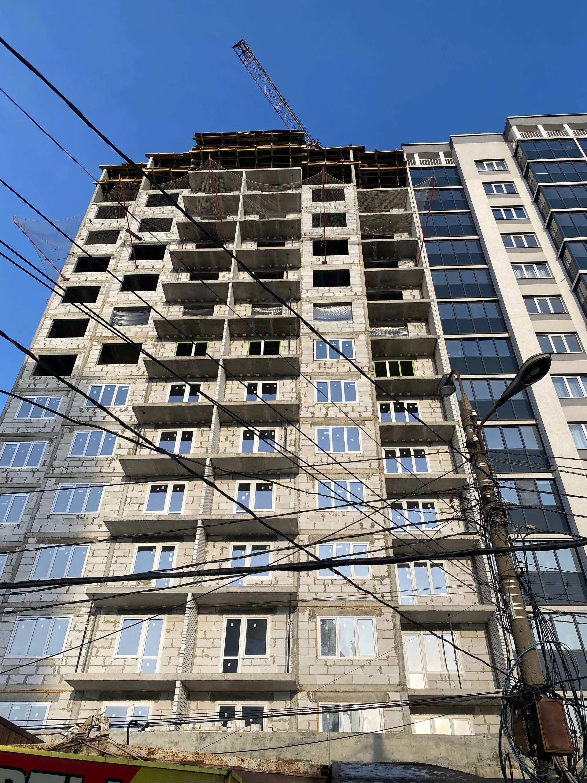 Каскад ход строительства