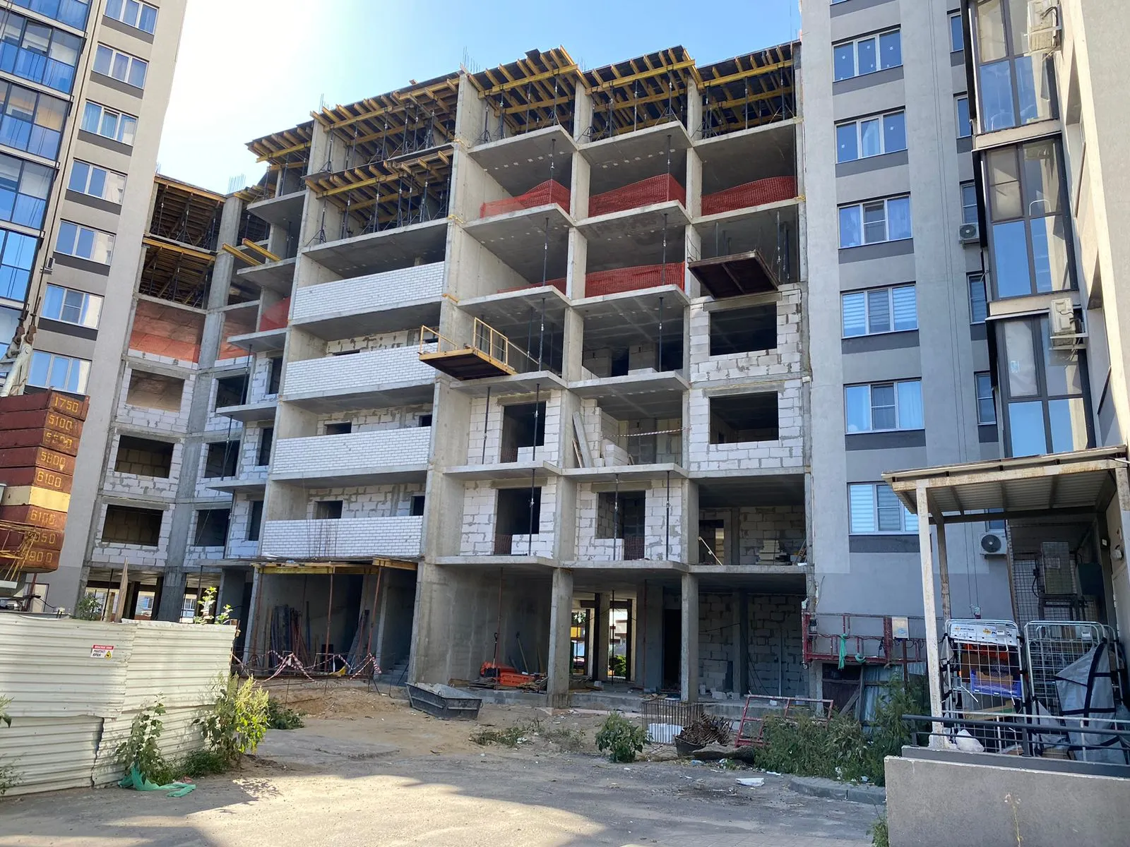 Каскад ход строительства