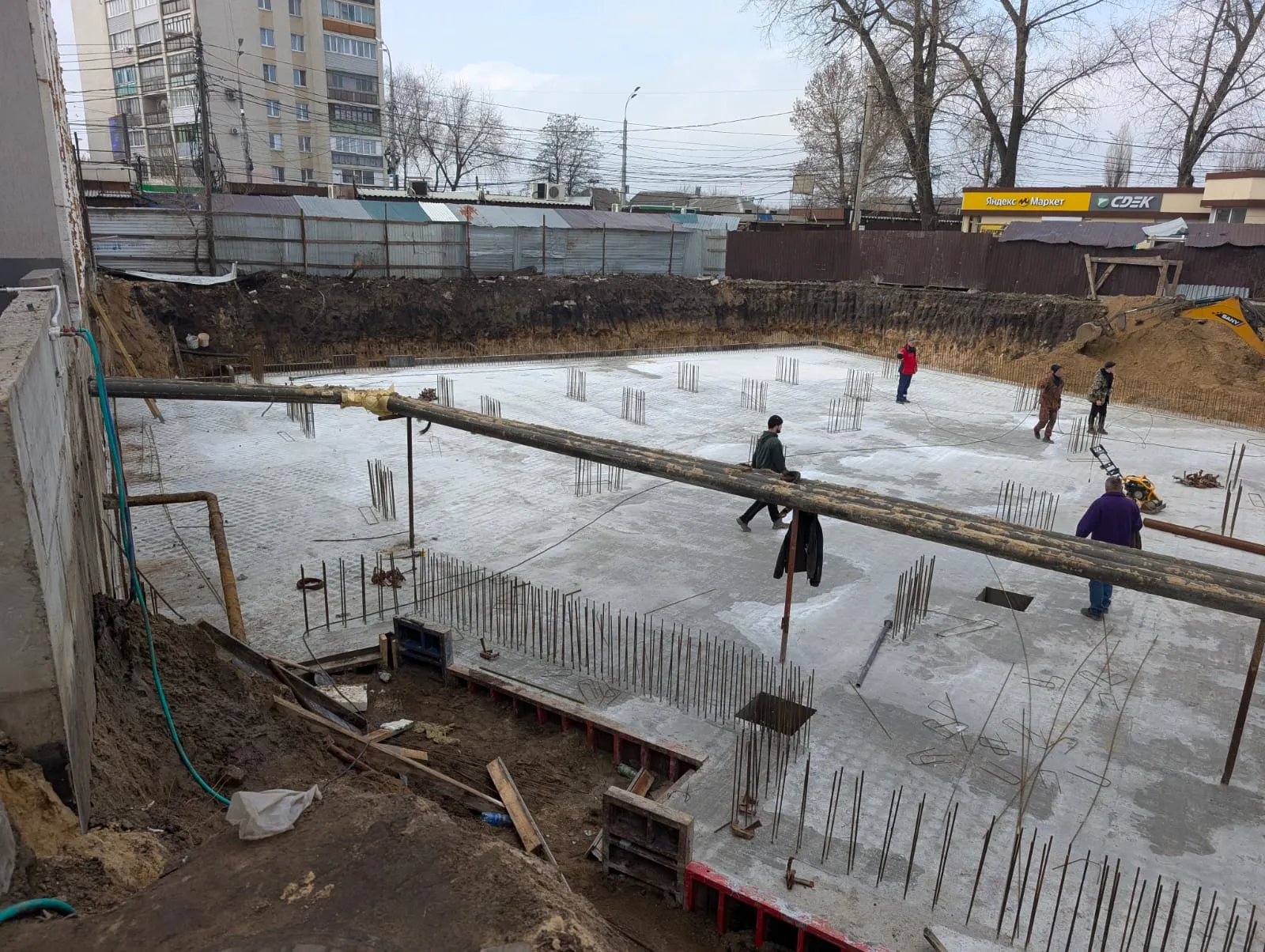 Каскад ход строительства