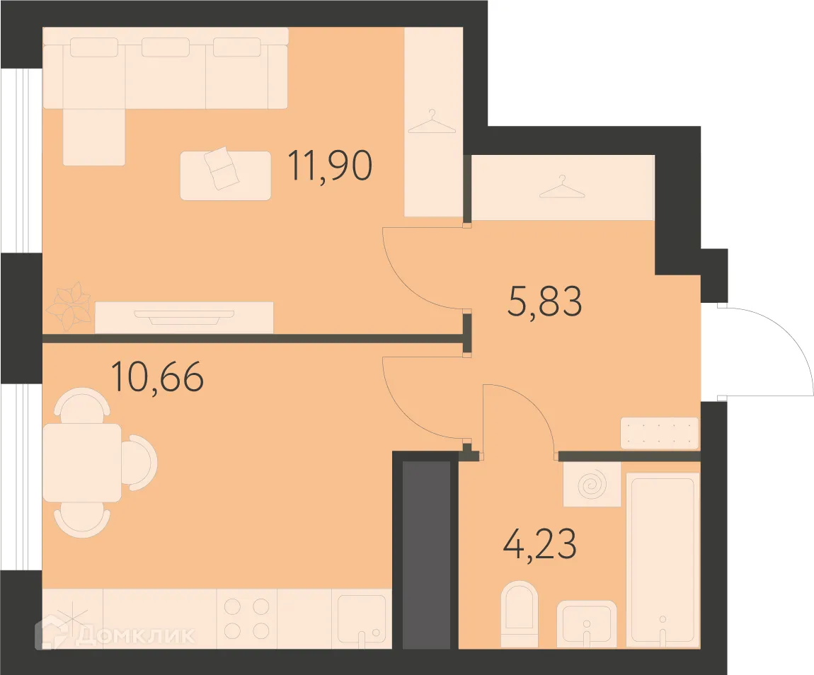Фото квартиры в ЖК Спутник-1