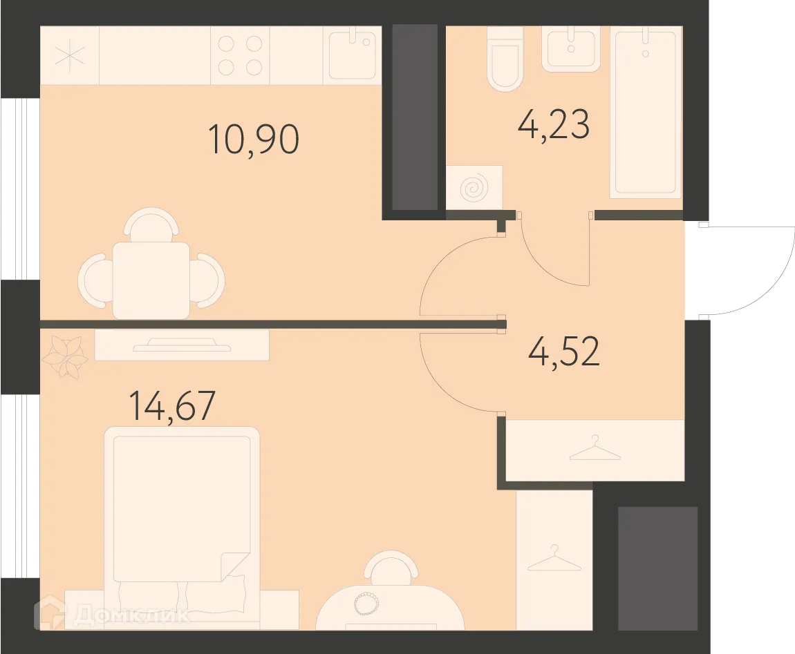 Фото квартиры в ЖК Спутник-1