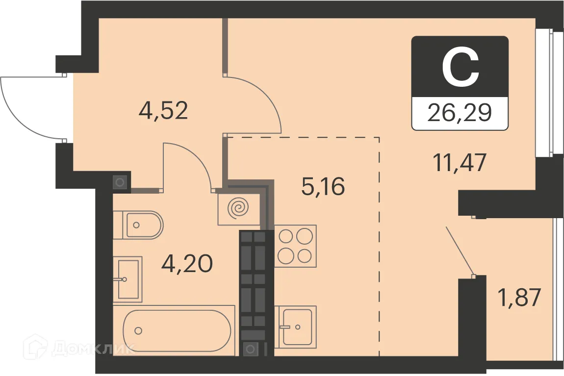 Фото квартиры в ЖК Спутник-1