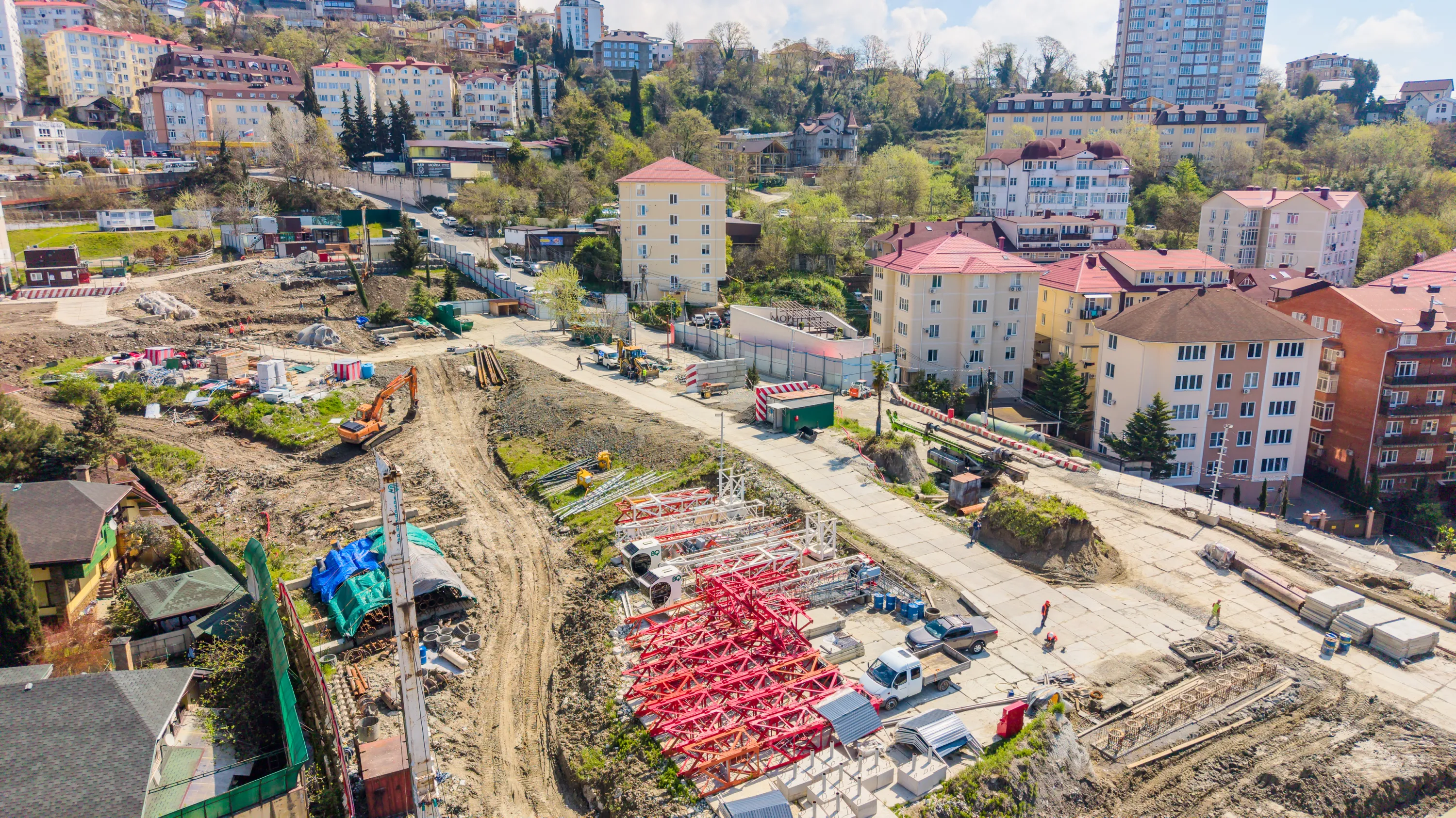 Моретта ход строительства