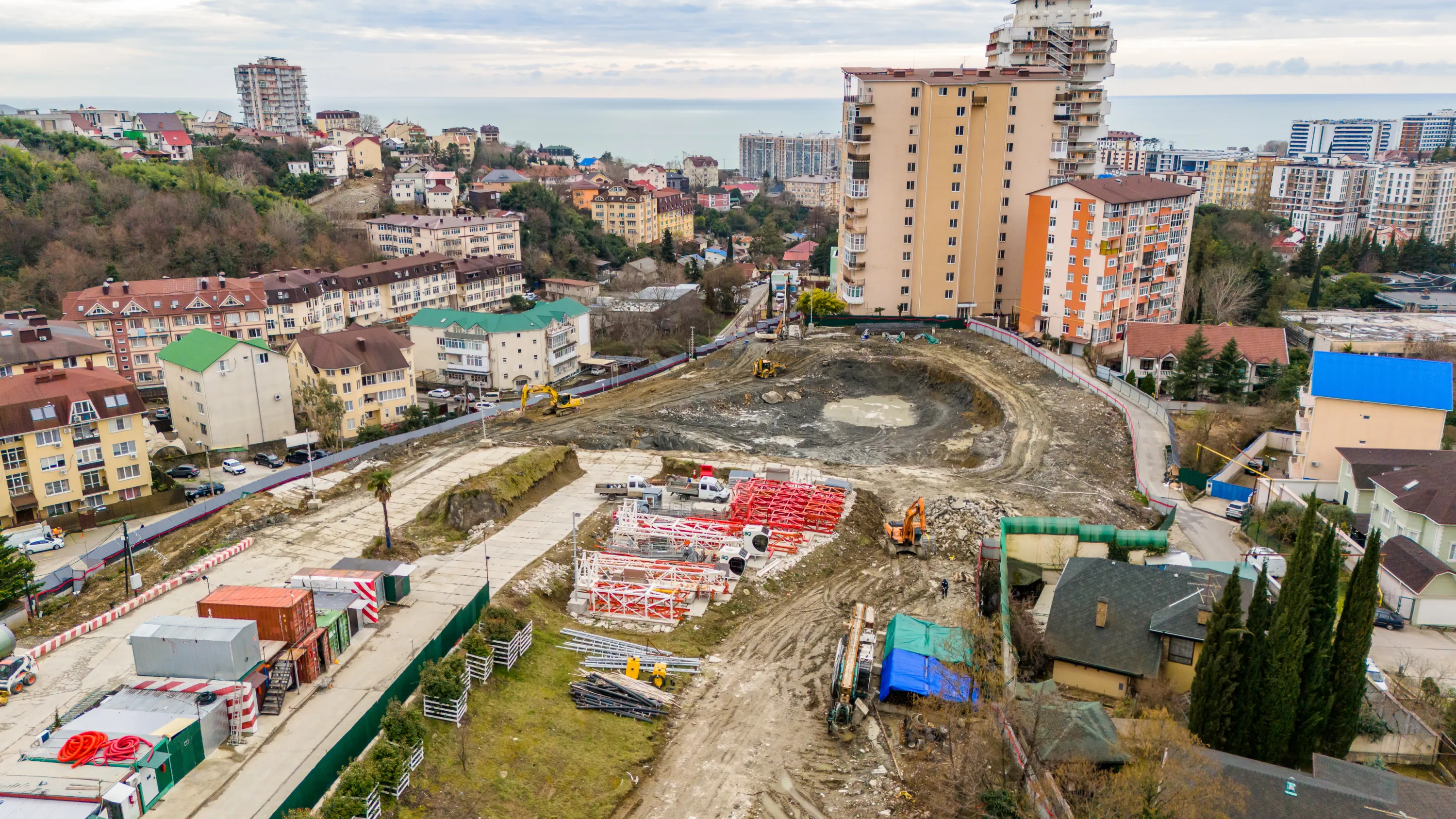 Моретта ход строительства