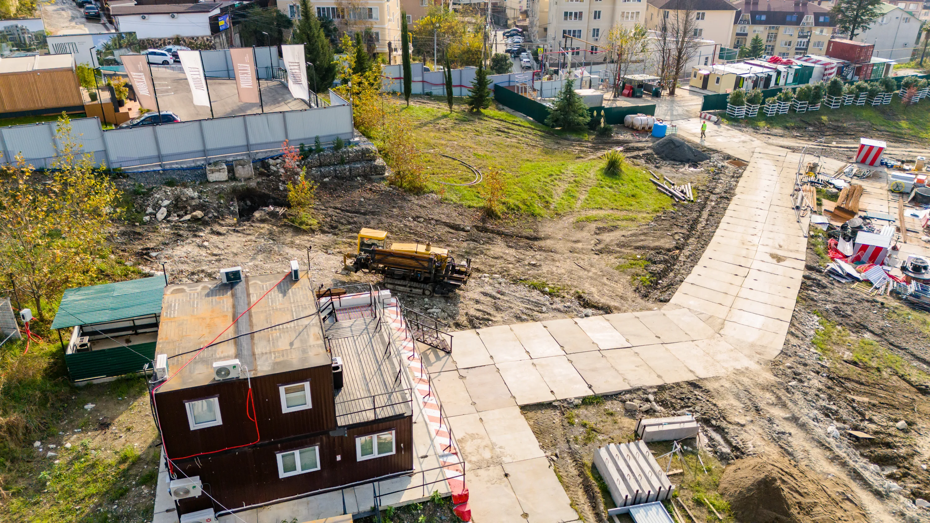 Моретта ход строительства