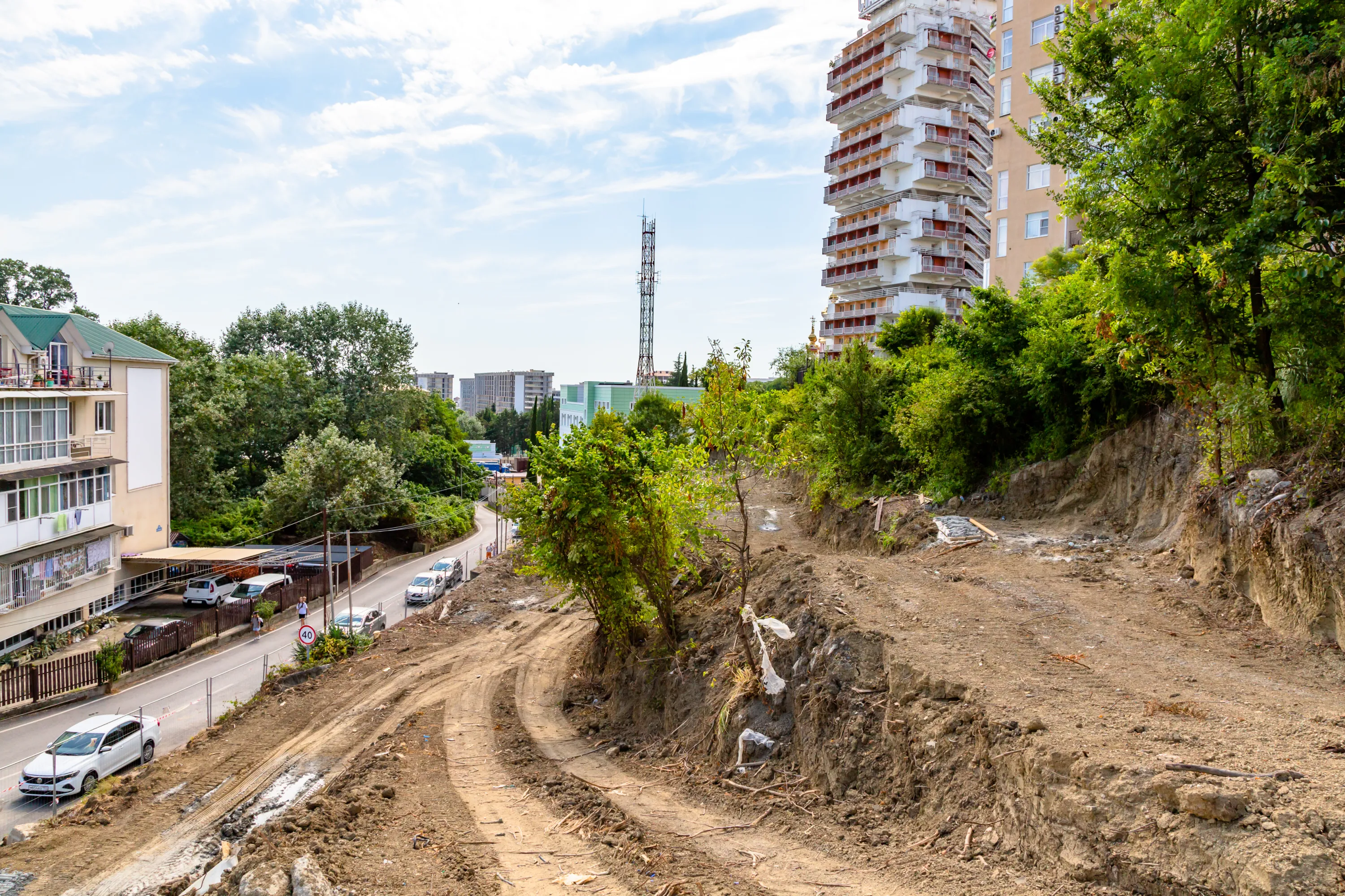 Моретта ход строительства