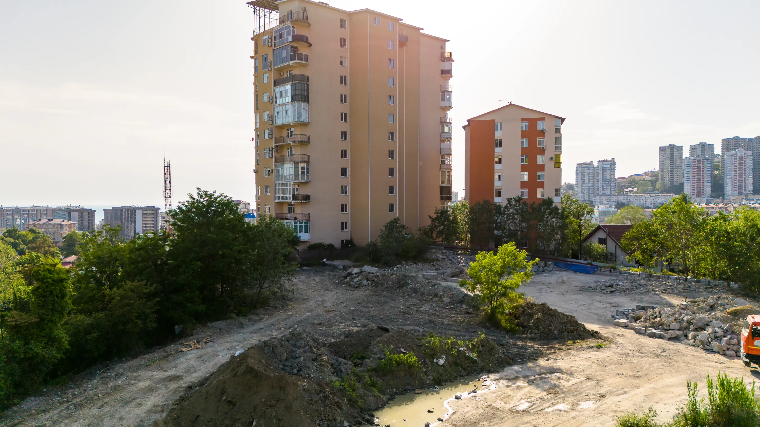 Моретта ход строительства