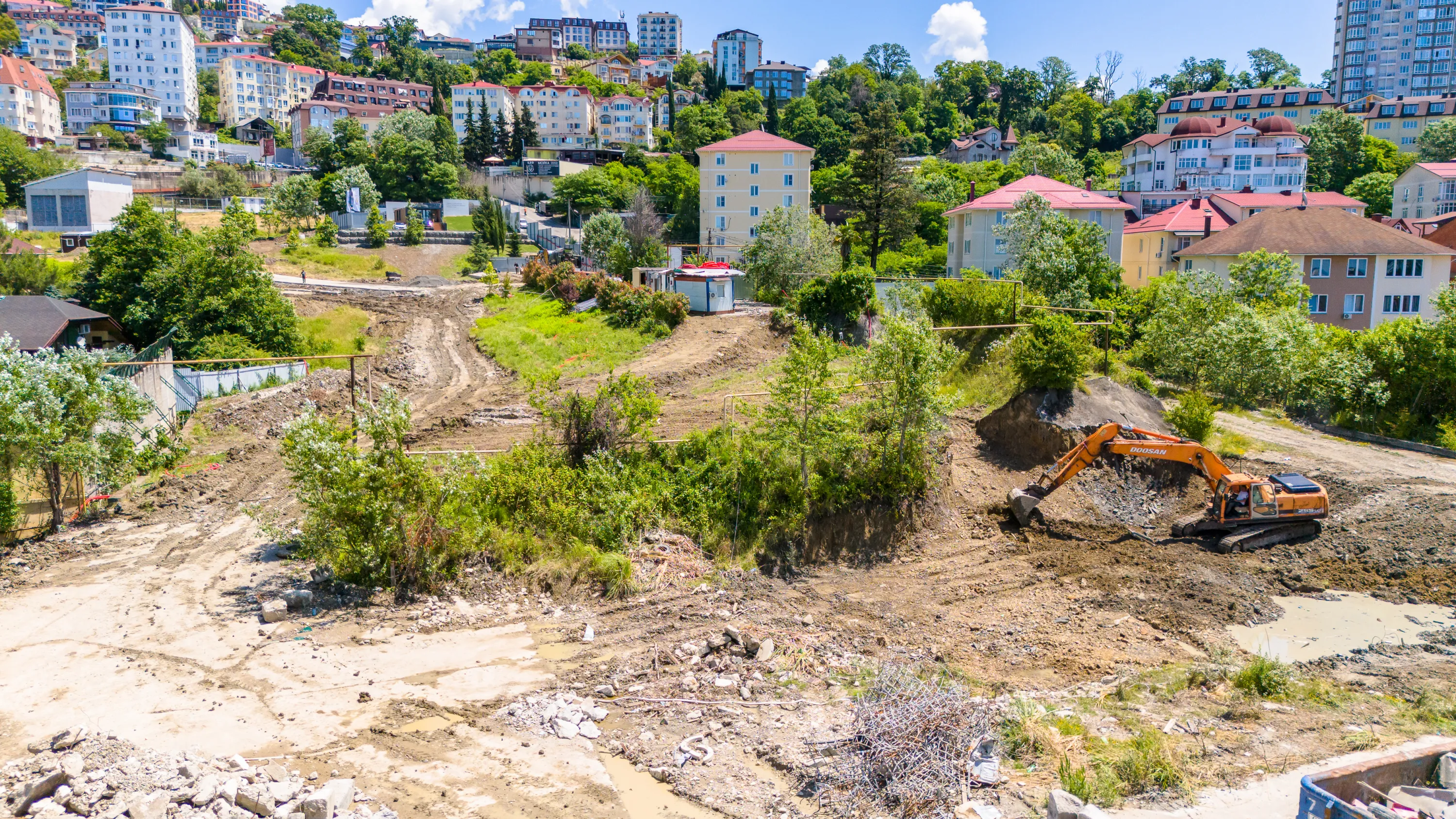 Моретта ход строительства