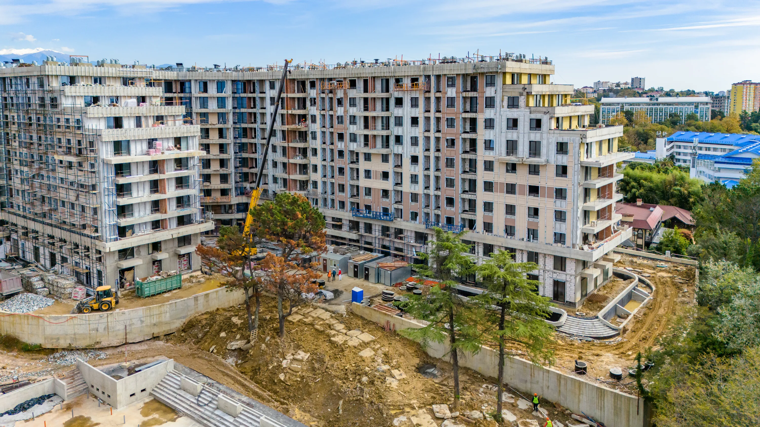 ЖК Гостиничный комплекс "Нескучный сад" ход строительства