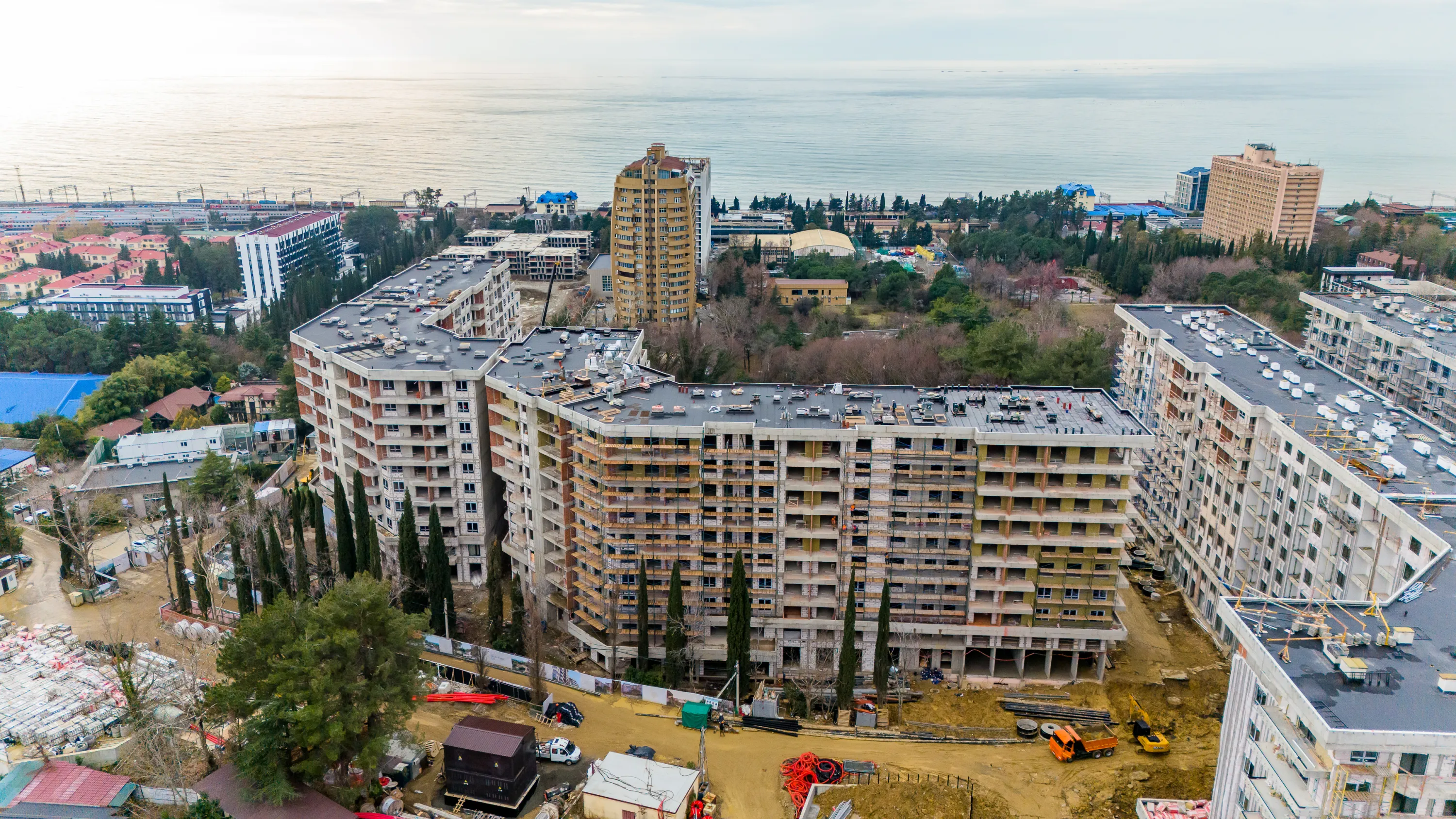ЖК Гостиничный комплекс "Нескучный сад" ход строительства