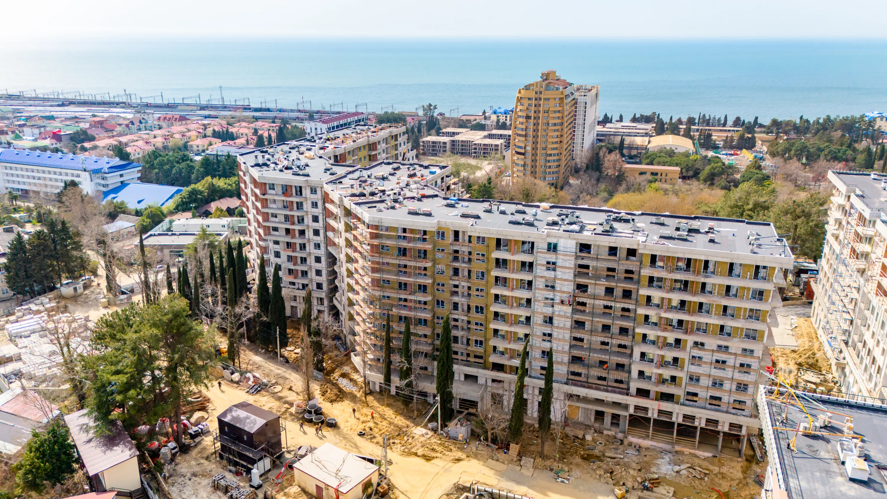 ЖК Гостиничный комплекс "Нескучный сад" ход строительства