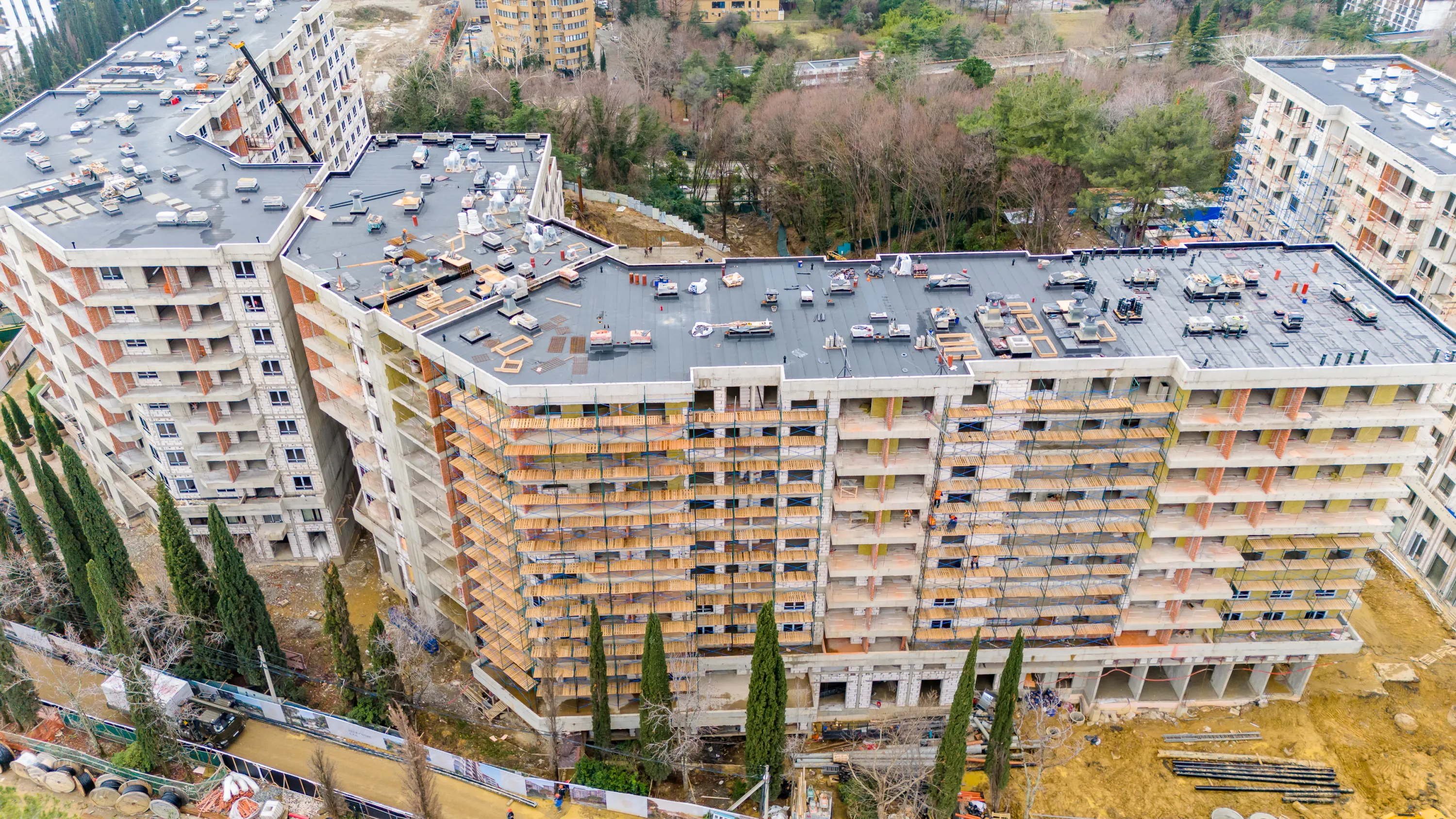 ЖК Гостиничный комплекс "Нескучный сад" ход строительства