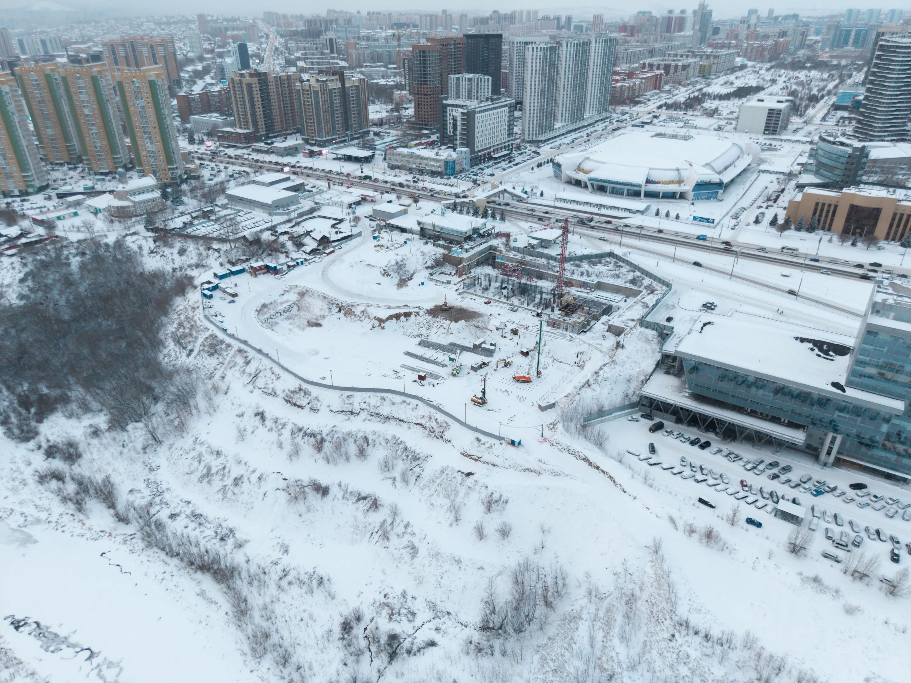 ЖК Небо над Енисеем ход строительства