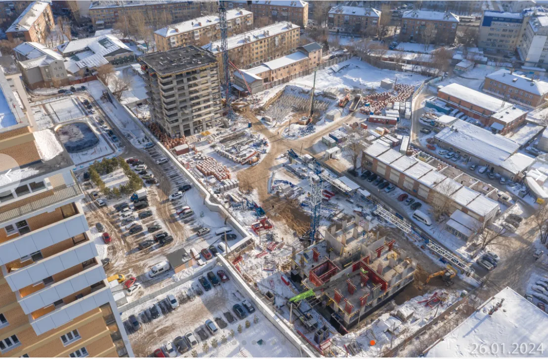ЖК "АэроCITY" ход строительства