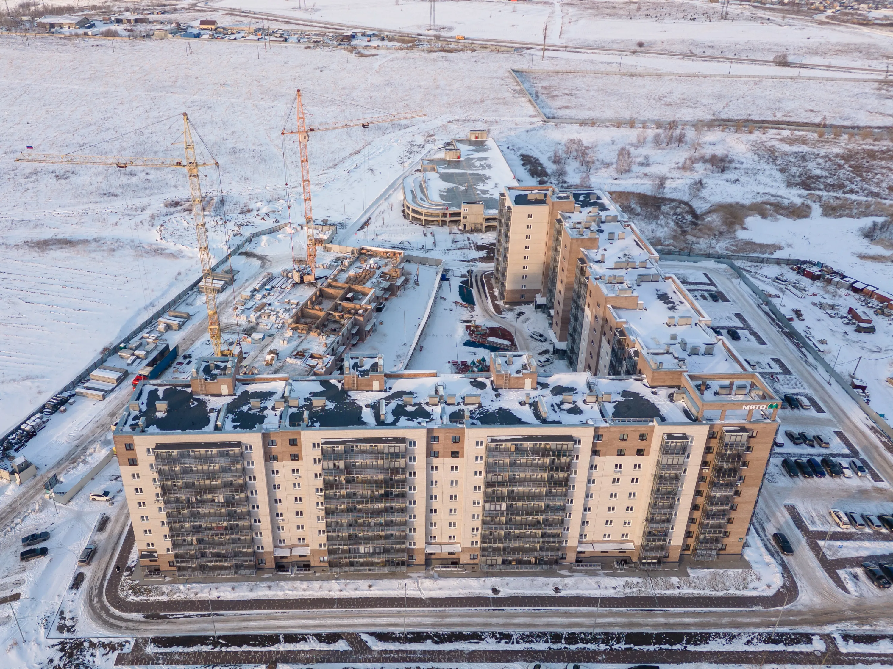 ЖК МЯТА ход строительства